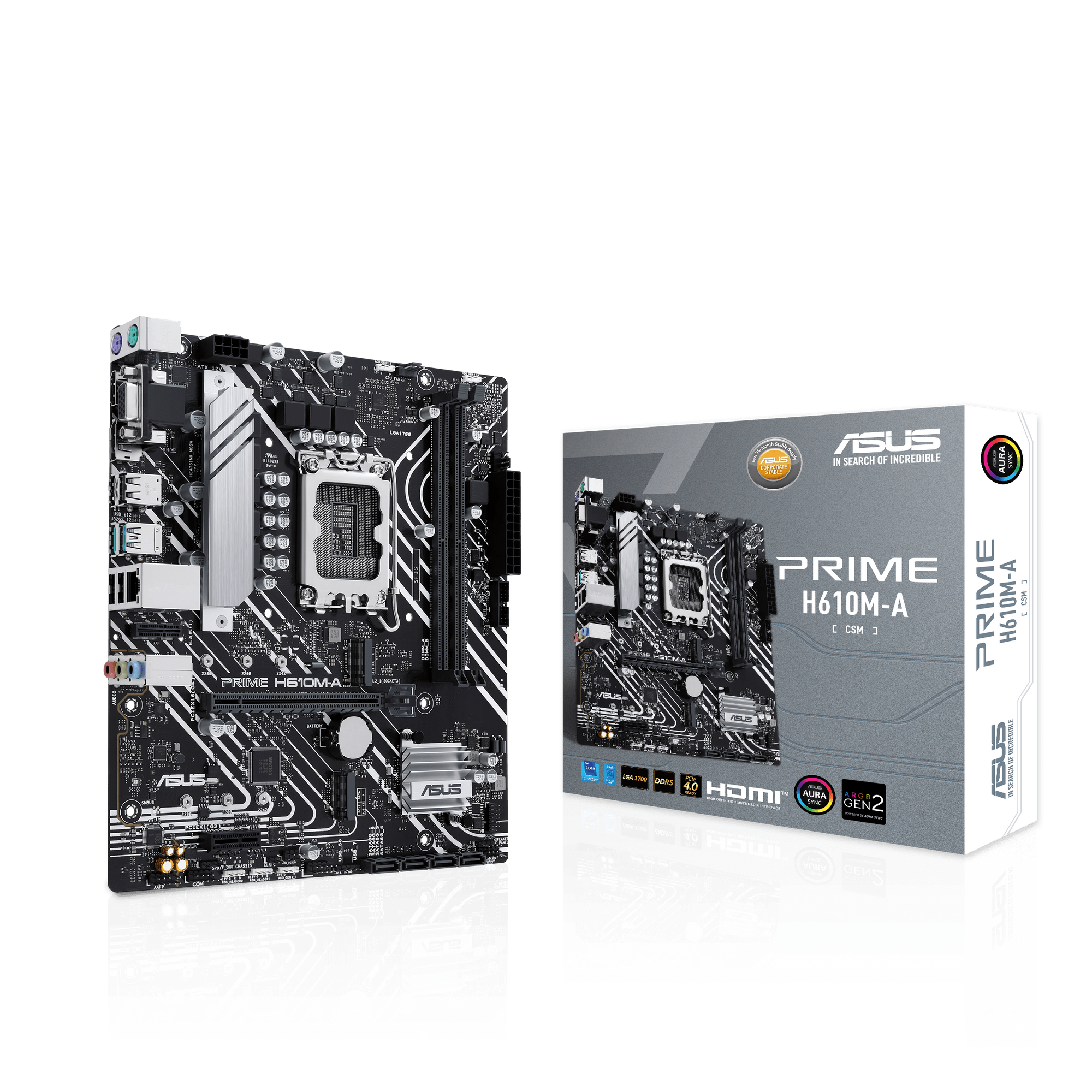 ASUS PRIME H610M-A-CSM Intel H610 (LGA 1700) mATX-Mainboard