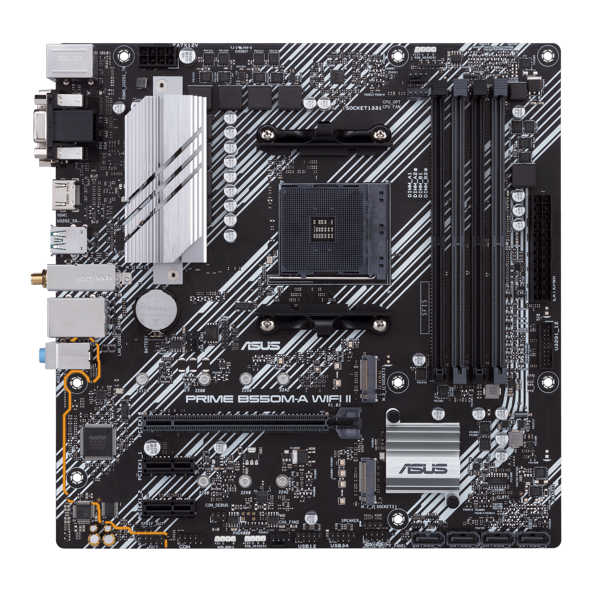 ASUS PRIME B550M-A WIFI II Gaming Mainboard Sockel Ryzen AM4 thumbnail 3